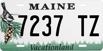ME license plate 7237TZ