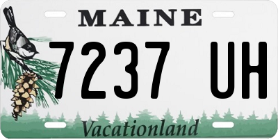 ME license plate 7237UH