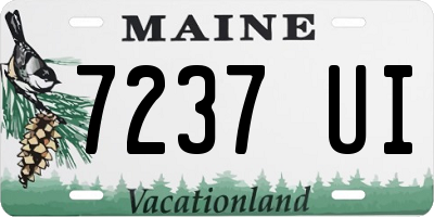 ME license plate 7237UI