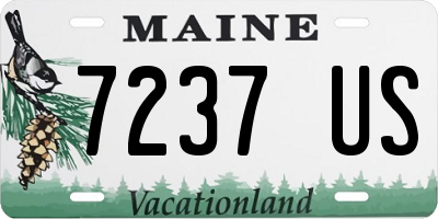 ME license plate 7237US