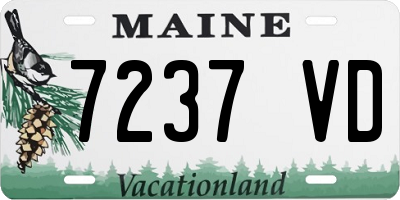 ME license plate 7237VD