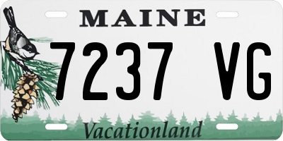 ME license plate 7237VG