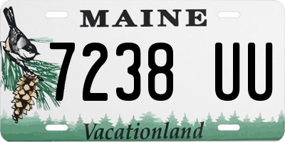 ME license plate 7238UU