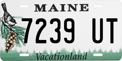 ME license plate 7239UT