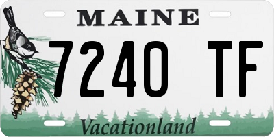 ME license plate 7240TF