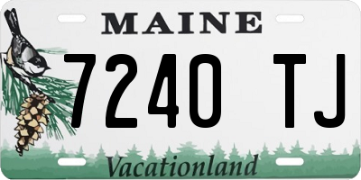 ME license plate 7240TJ