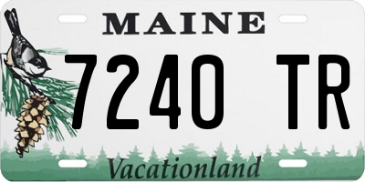 ME license plate 7240TR