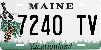 ME license plate 7240TV