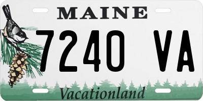 ME license plate 7240VA
