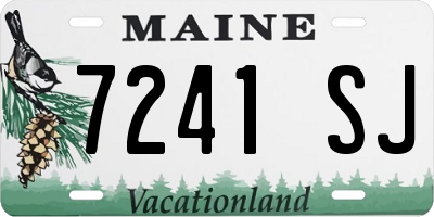 ME license plate 7241SJ
