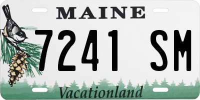 ME license plate 7241SM