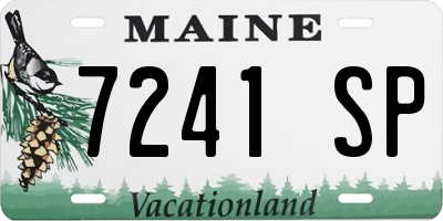 ME license plate 7241SP