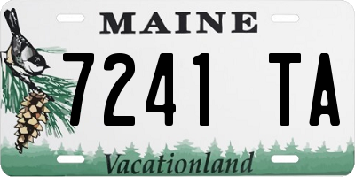 ME license plate 7241TA