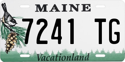 ME license plate 7241TG