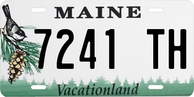 ME license plate 7241TH