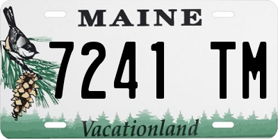 ME license plate 7241TM