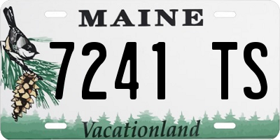ME license plate 7241TS