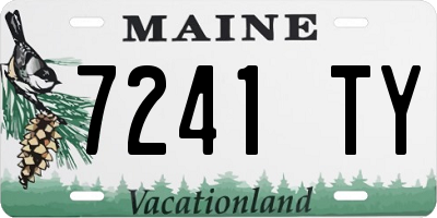 ME license plate 7241TY