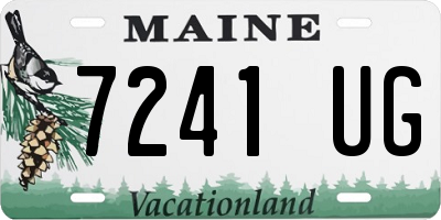 ME license plate 7241UG