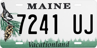 ME license plate 7241UJ