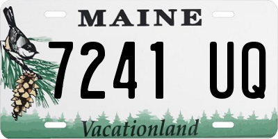 ME license plate 7241UQ