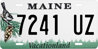 ME license plate 7241UZ