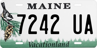 ME license plate 7242UA