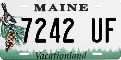 ME license plate 7242UF
