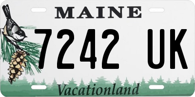 ME license plate 7242UK