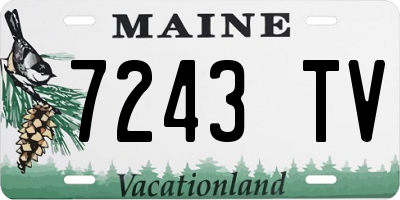 ME license plate 7243TV