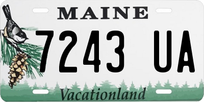 ME license plate 7243UA