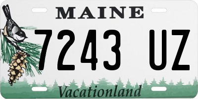 ME license plate 7243UZ