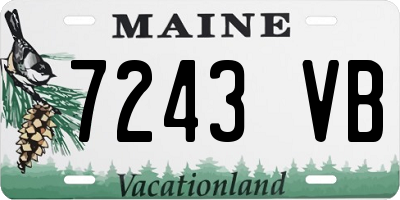 ME license plate 7243VB