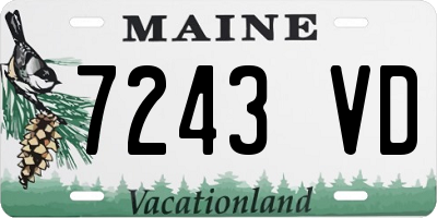 ME license plate 7243VD