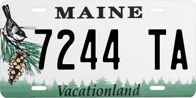 ME license plate 7244TA