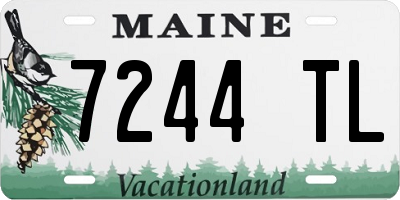 ME license plate 7244TL
