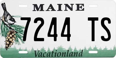 ME license plate 7244TS