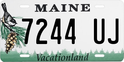ME license plate 7244UJ