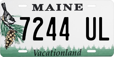 ME license plate 7244UL