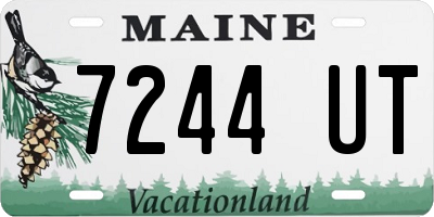 ME license plate 7244UT