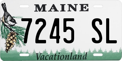 ME license plate 7245SL