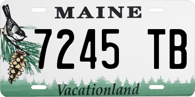 ME license plate 7245TB