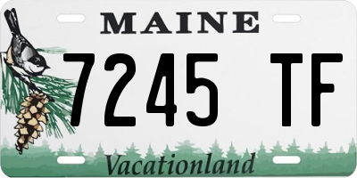 ME license plate 7245TF