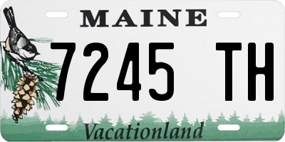 ME license plate 7245TH