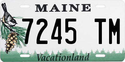 ME license plate 7245TM