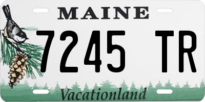 ME license plate 7245TR
