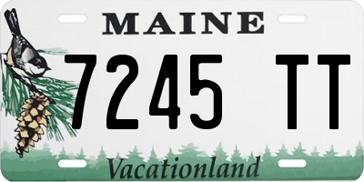 ME license plate 7245TT