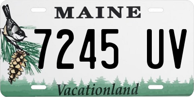 ME license plate 7245UV