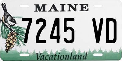 ME license plate 7245VD