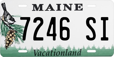 ME license plate 7246SI